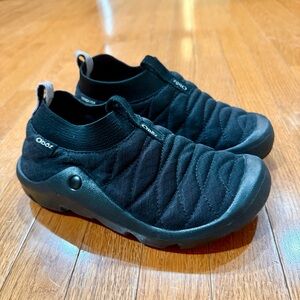 Oboz Whakata Puffy Slippers Shoes Women's 7 Panthera Black Insulated Gorpcore